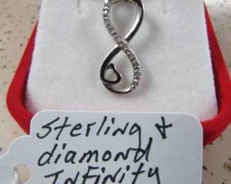 Sterling & Diamond Infinity Necklace