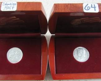 1893 Columbian Half Dollar & 1964 Kennedy Half Dollar