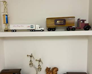 Local Fort Atkinson trucks, John’s Dairy Farm and Fort Trans and a couple of WEL trucks. Couple trophies as well.