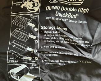 Coleman queen, double high quick bed mattress with pump.