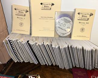 “Through the Bible” by Les Feldick - booklets 1 - 82 study guide on revelations couple of DVDs steps of Paul.