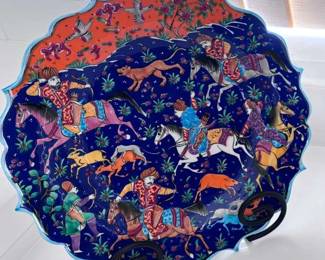 Hand Painted Turkey Region Plate