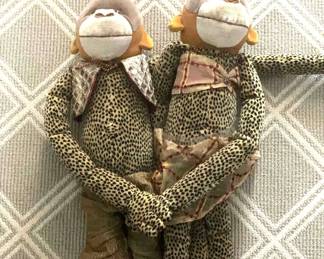 Eloquent Dressed Male Female Monkeys