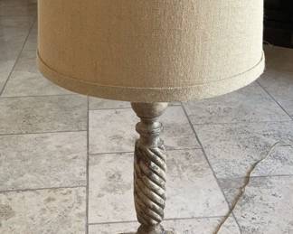 Rustic Side Table Lamp
