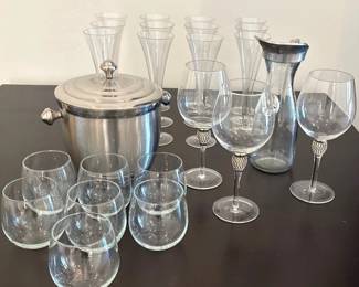 Pedro Dominic PewterGlass Pitcher