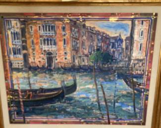 Zupan Venice Gondolas Oil Painting on Canvas
