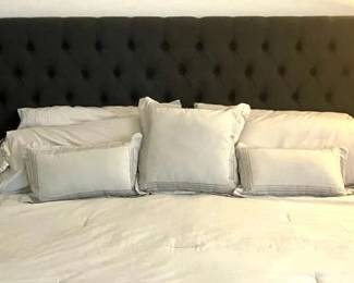 Slate Grey TuftedTac King Bedframe