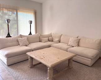 Plush KREISS LShaped Sofa