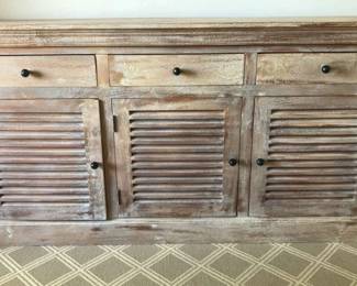 Distressed Roughhewn Cabinet