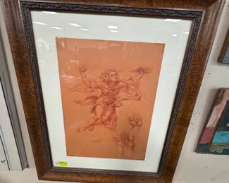 Original painting by Romanian-born Birmingham Artist Petru Botezatu