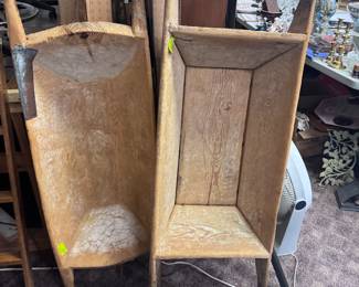 Large primitive dough bowls