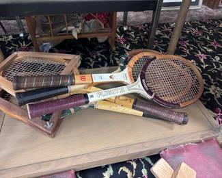 Vintage Wooden Tennis Rackets