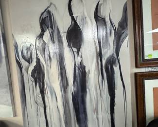 Extra Large Abstract on Canvas signed Taylor