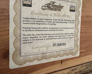 Detail of Certificate