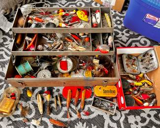 LOTS of vintage and antique fishing lures