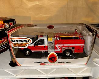 Lots of die cast and model fire trucks