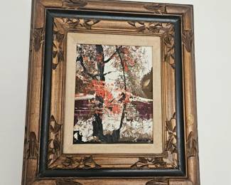 Smaller oil painting in a nice frame
$89