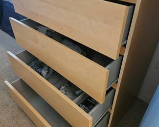 Drawers opened to show inside
