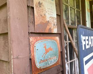 Vintage John Deer Advertising Sign