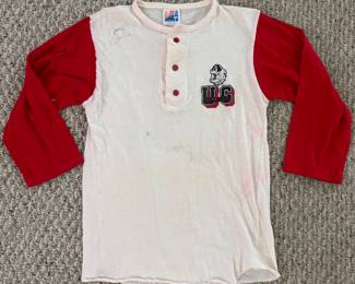 Vintage UGA Georgia Buck Belue Signed Shirt