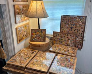 HUGE Vintage Enamel Pin Collection!! Collection will be sold as complete boards, not individually.