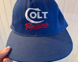 L W Miller #38 Signed Colt Racing Hat