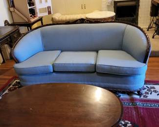 Antique blue sofa