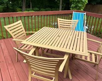 Outdoor furniture with matching cushions