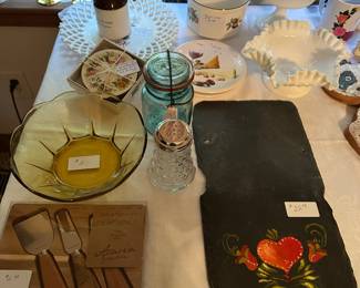 Variety of items