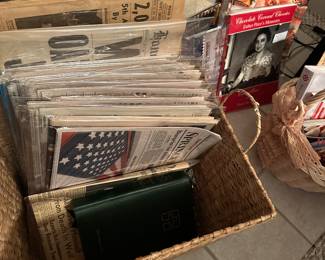 Vintage newspapers