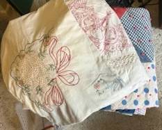 quilts and quilt pieces