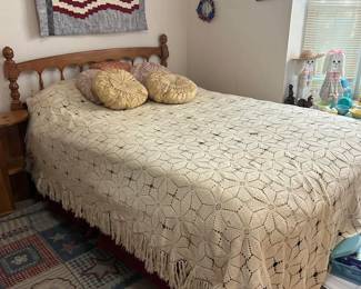 full size bed (crocheted bed spread has sold)
