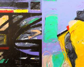 Abstraction of George Rouault @ Henry Matisse
Acrylic on canvas 60”x96”
$1,400