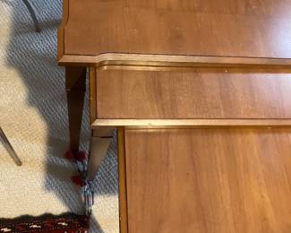 #23	400.00	1940's French chair from New Orleans 46Tx29Wx21D - original damask upholstery - feather pillow
