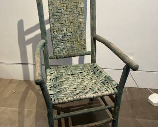#33 $150.00 Vintage 4-Leg Chair Made by Georgia Prisoners