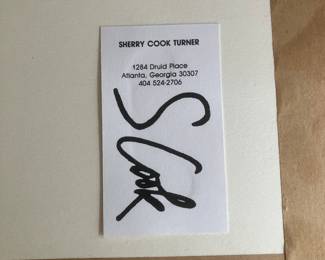 #13	80.00	Sherry Cook Turner (ATL) Artist 15x15
