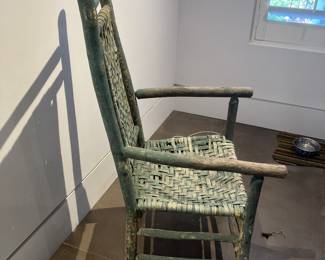 #33 $150.00 Vintage 4-Leg Chair Made by Georgia Prisoners