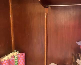 #19	1,000.00	Art deco armoire Painted by local artist - Islandy scene 
		76T x 48Wx 20D
