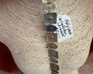 #34 - $60 - Holly Yashi bracelet with multi colored stones cabochons