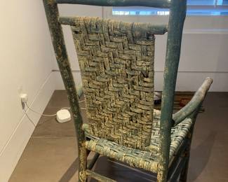 #33 $150.00 Vintage 4-Leg Chair Made by Georgia Prisoners