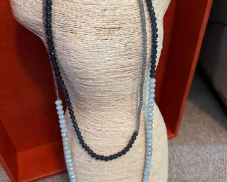 Long glass necklace 