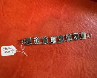 .#35 - $50 - Sterling bracelet tiles like 