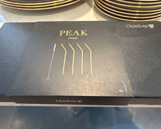 Orrefors cocktail straws