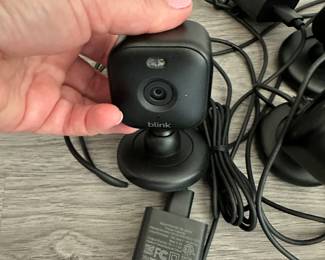 #80 - $68 - Blink mini - compact indoor plug in smart security camera 1080p HD 4 -cameras