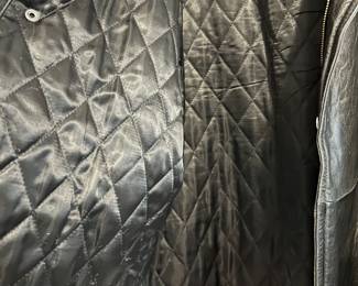 #82 - $60 - AZIA men's XL leather jacket in mint condition