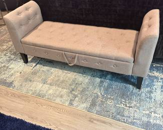 #52 - $70 - Bench tufted with storage 24x55x19