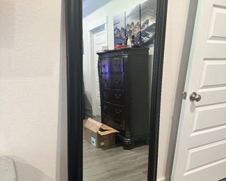 #49 - $48 - Closet tall mirror black 70x28