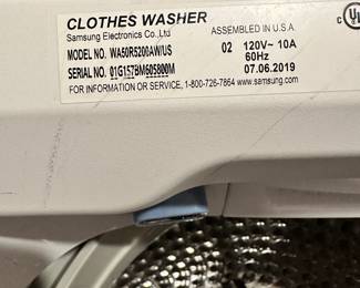 #24 - $700 - Samsung washer & dryer 2 years old active waterjet & moisture sensor