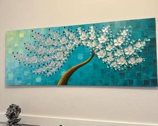 #1 - $90 - Magnolia tree painting 23.5T x 60w