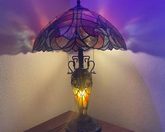 Stain glass lamp $120